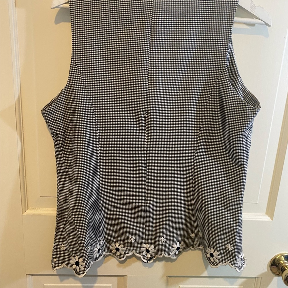 Vintage La Vore Embroidered Sleeveless Blouse - XLARGE - Picture 3 of 5